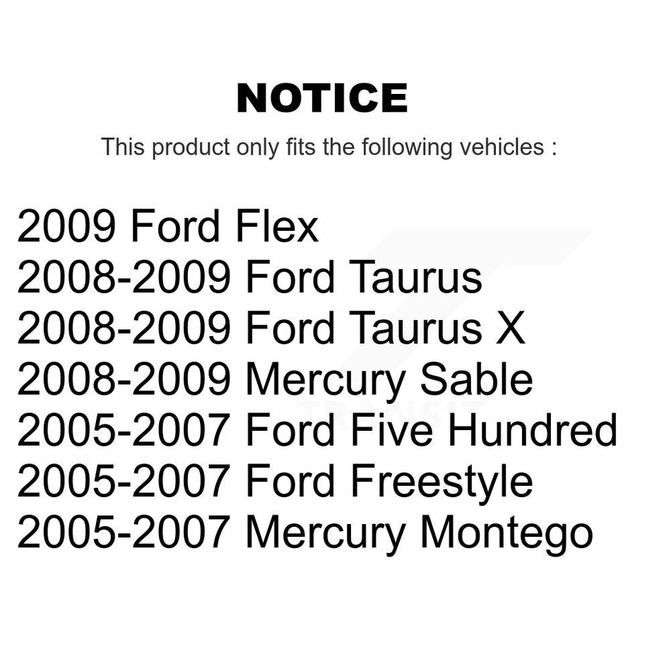 Front Tie Rod End & Boot Kit For Ford Five Hundred Freestyle Flex Taurus X Mercury Sable KTB-100056