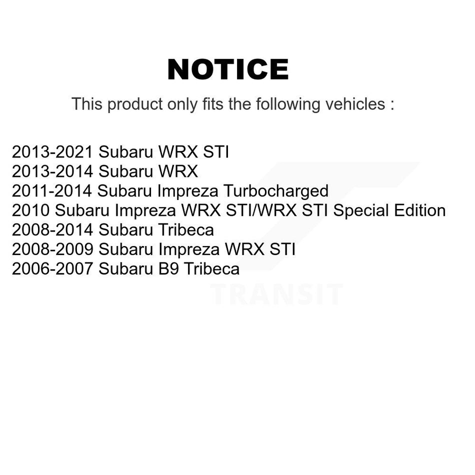 Front Steering Tie Rod End & Boot Kit For Subaru Impreza WRX STI Tribeca B9 KTB-100072