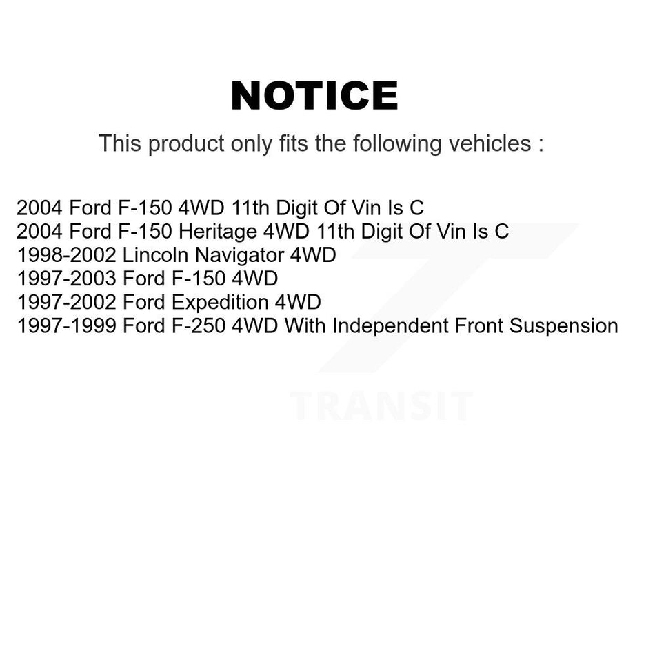 Front Left Tie Rod End & Boot Kit For Ford F-150 Expedition F-250 Heritage Lincoln 4WD KTB-100292