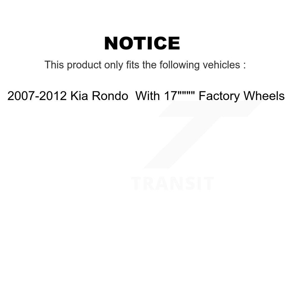 Front Right Tie Rod End & Boot Kit For 2007-2012 Kia Rondo With 17" Factory Wheels KTB-100307
