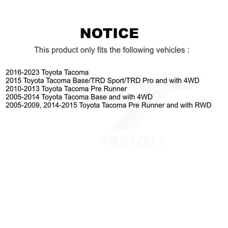 Front Left or Right Steering Tie Rod End & Boot Kit For Toyota Tacoma KTB-100360