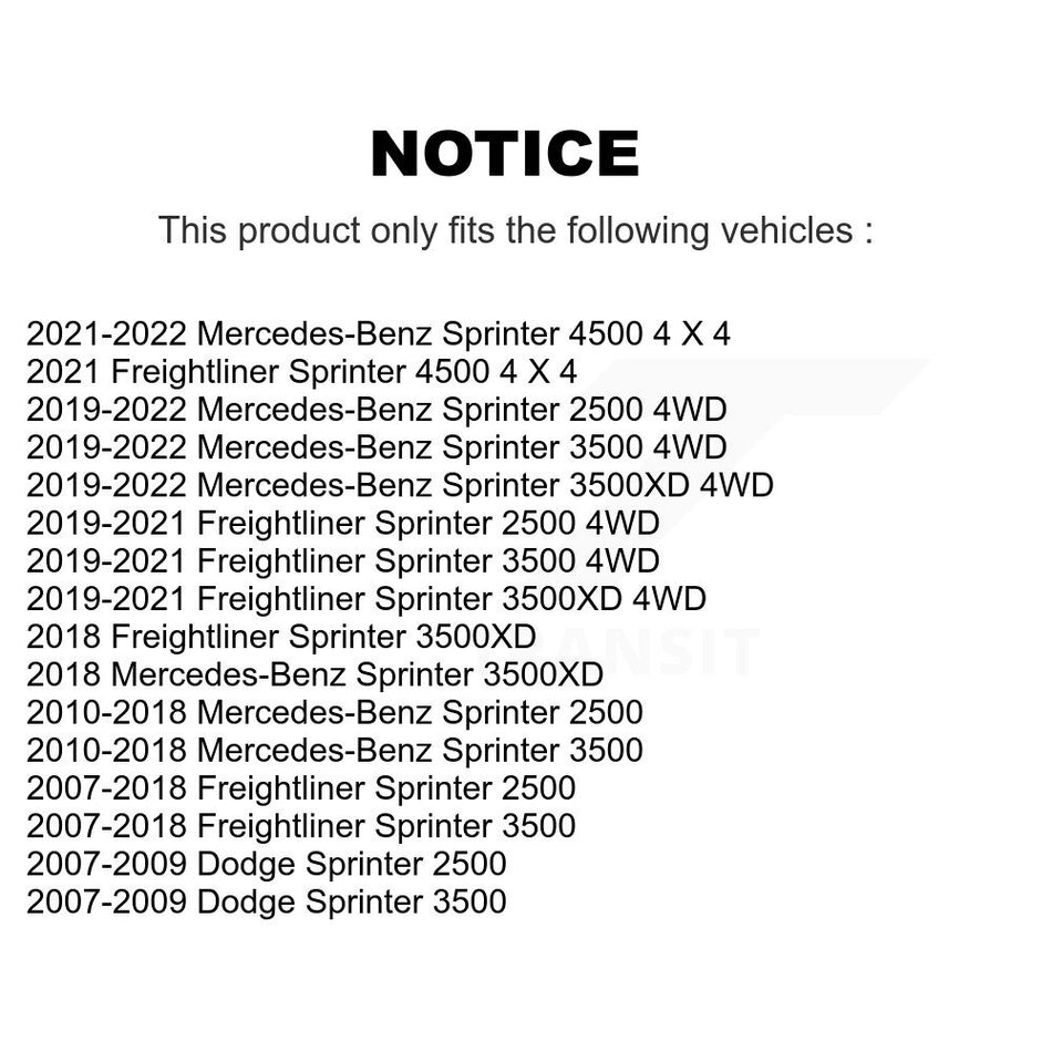 Front Left or Right Tie Rod End & Boot Kit For Mercedes-Benz Sprinter 2500 3500 Dodge KTB-100372