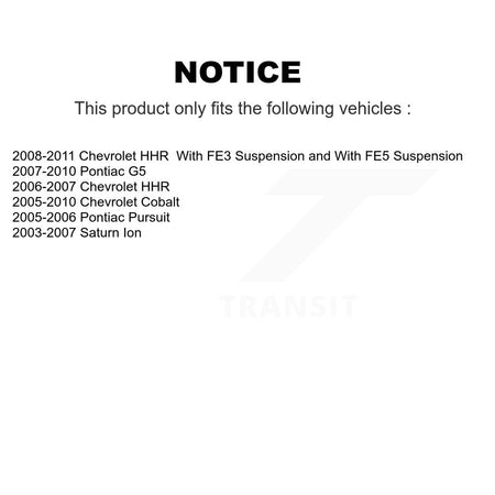 Front Left or Right Tie Rod End & Boot Kit For Chevrolet Cobalt Pontiac G5 Saturn Ion HHR KTB-100382