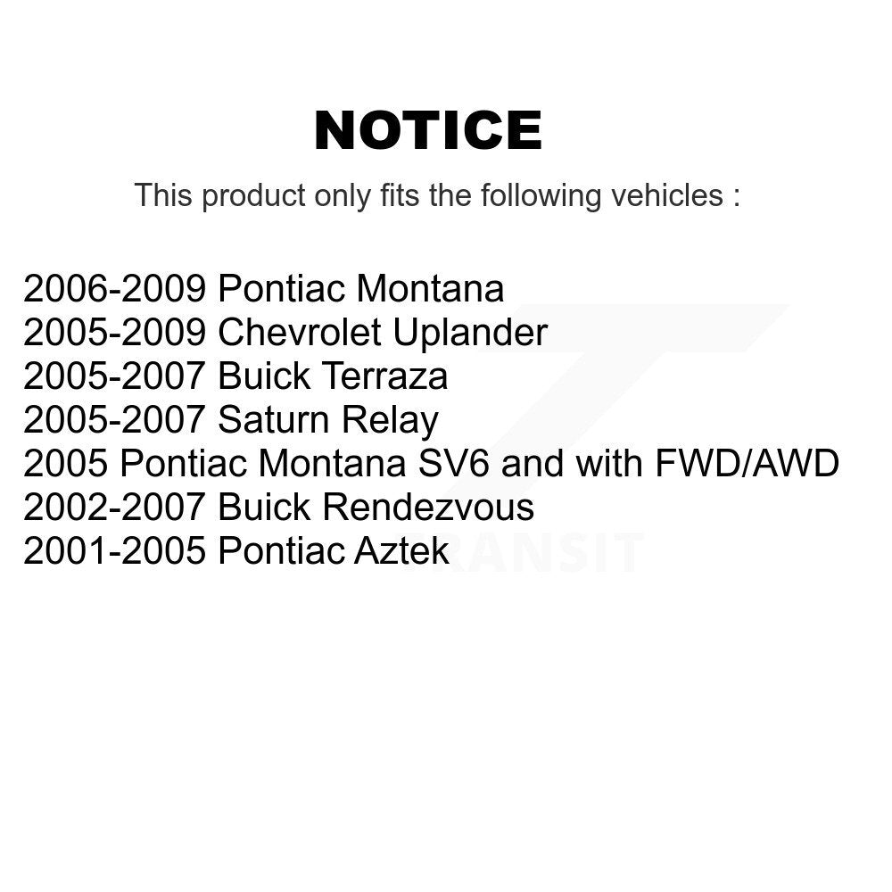 Front Left or Right Tie Rod End & Boot Kit For Pontiac Montana Chevrolet Uplander Buick KTB-100415