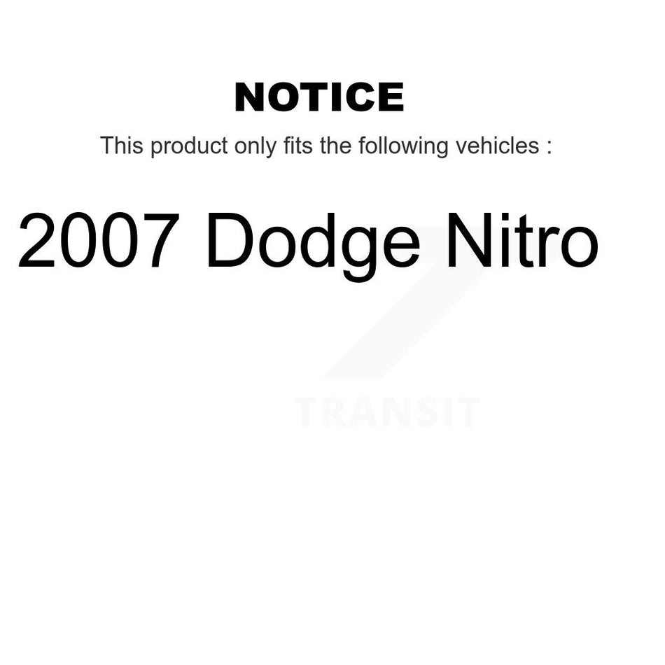 Front Left Steering Tie Rod End & Boot Kit For 2007 Dodge Nitro KTB-100552
