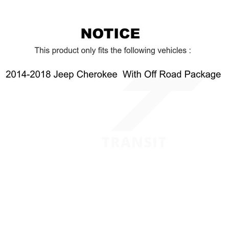 Front Right Tie Rod End & Boot Kit For 2014-2018 Jeep Cherokee With Off Road Package KTB-100590