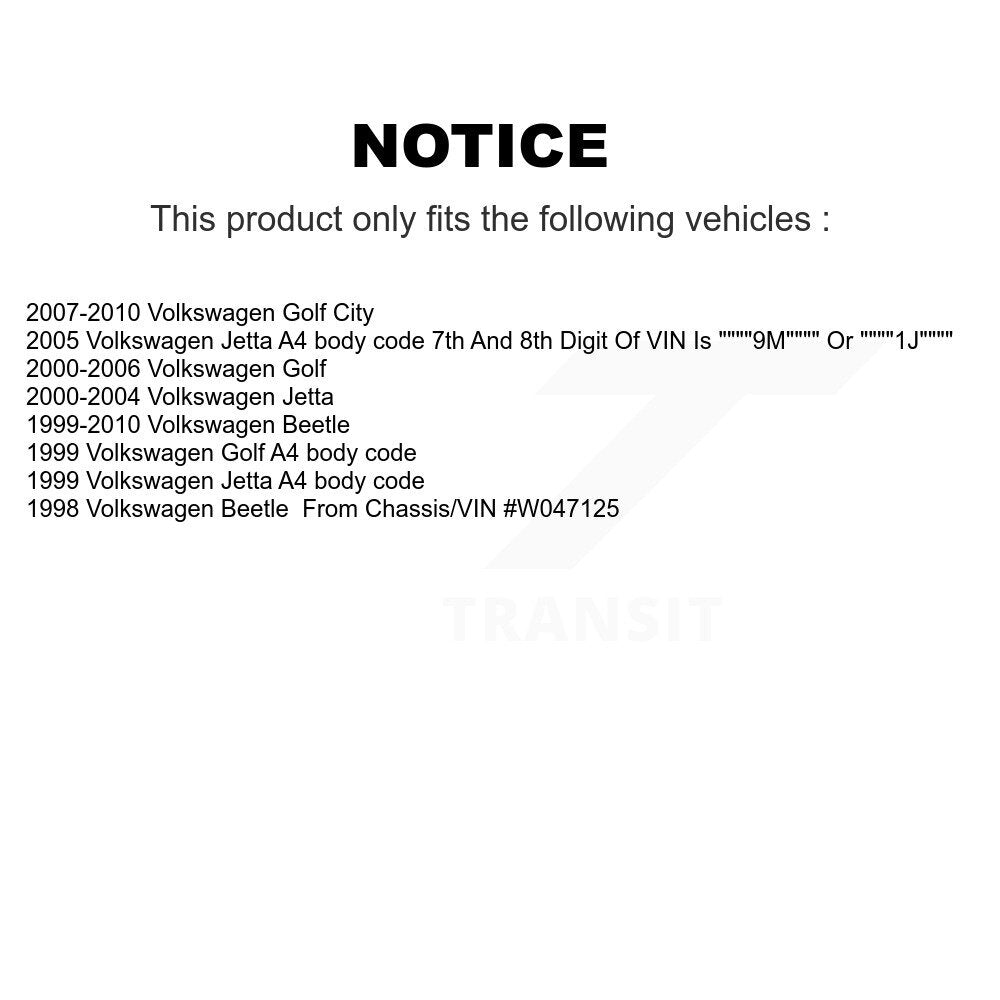 Front Right Steering Tie Rod End & Boot Kit For Volkswagen Jetta Golf Beetle City KTB-100688