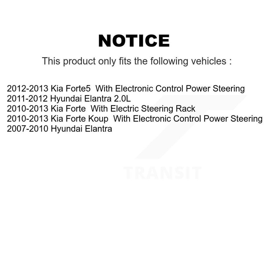 Front Steering Tie Rod End & Boot Kit For Hyundai Elantra Kia Forte Koup Forte5 KTB-100770