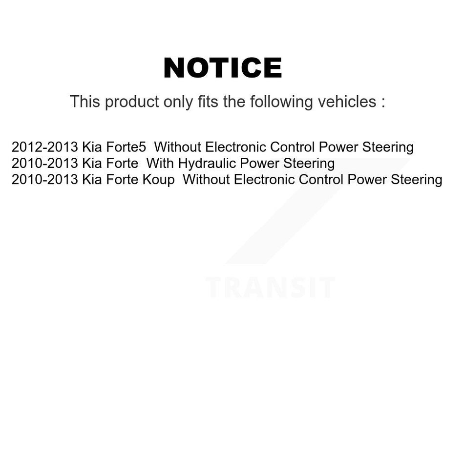 Front Steering Tie Rod End & Boot Kit For Kia Forte Koup Forte5 KTB-100772