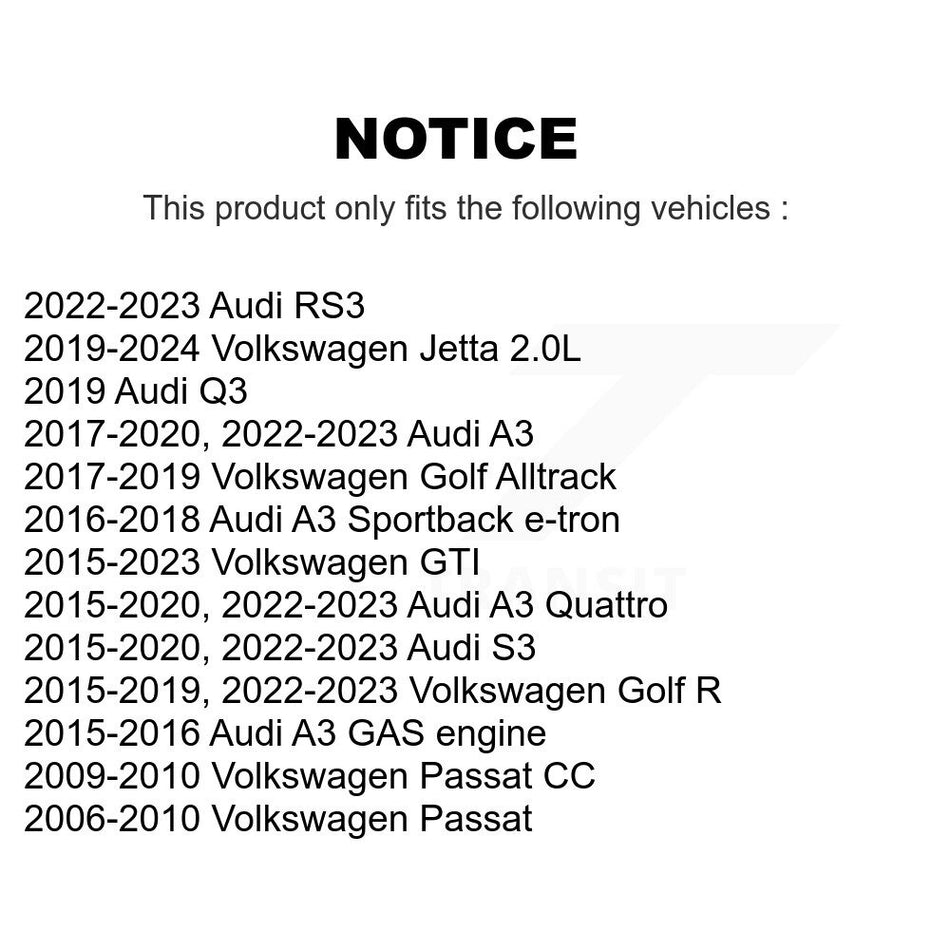 Front Tie Rod End & Boot Kit For Volkswagen Jetta Audi GTI A3 Quattro Golf R Alltrack S3 KTB-100784