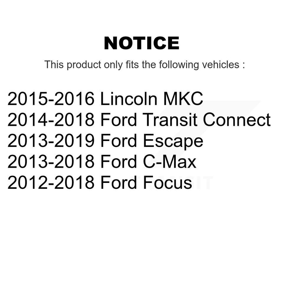 Front Tie Rod End & Boot Kit For Ford Escape Focus Transit Connect C-Max Lincoln MKC KTB-100804