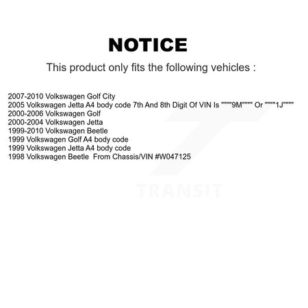 Front Steering Tie Rod End & Boot Kit For Volkswagen Jetta Golf Beetle City KTB-100829