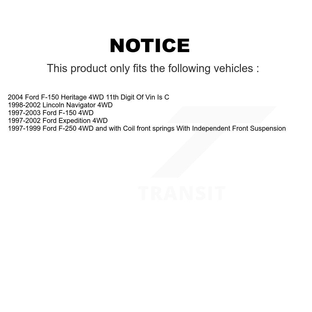 Front Tie Rod End & Boot Kit (6Pc) For Ford F-150 Expedition F-250 Heritage Lincoln KTB-100862