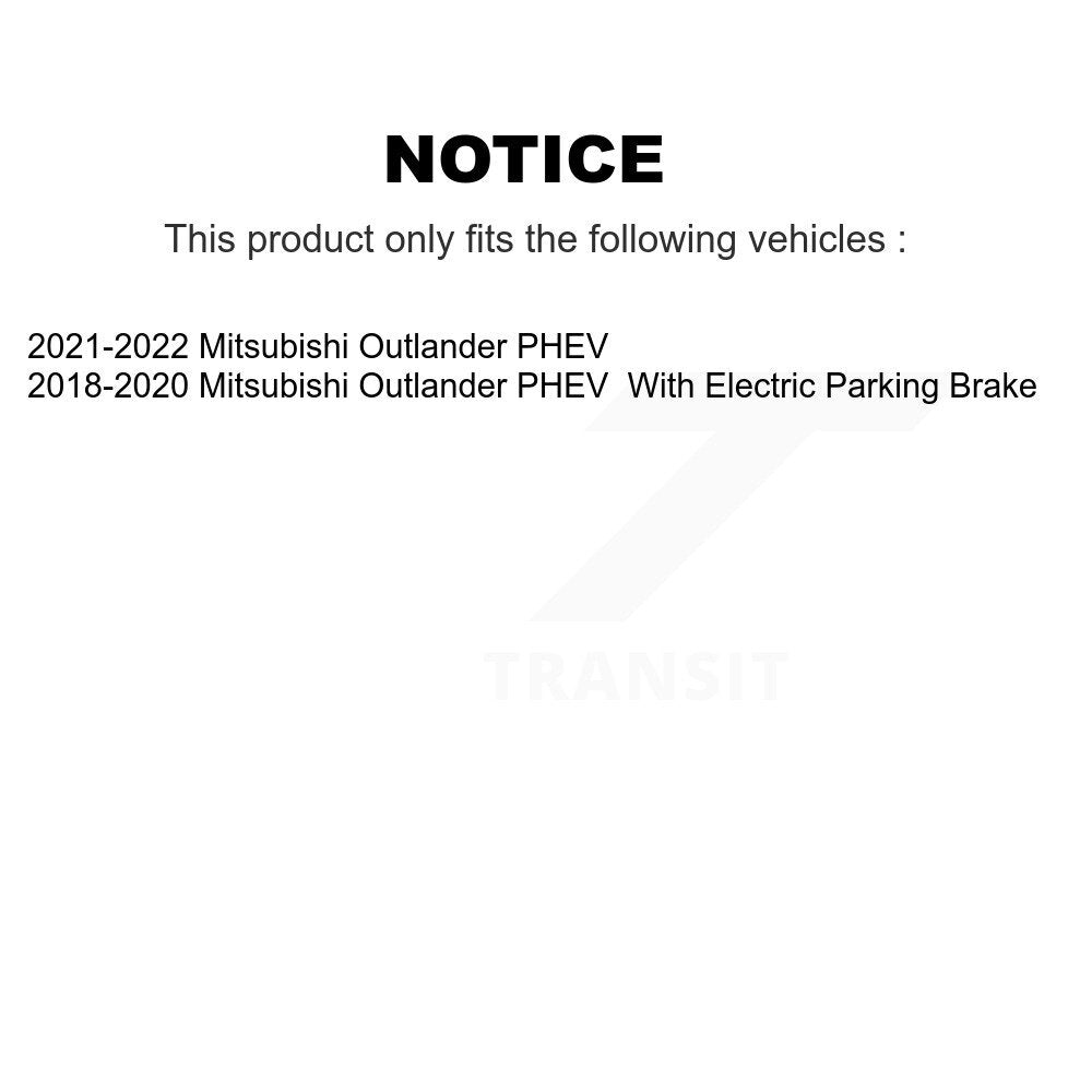 Front Rear Ceramic Brake Pads Kit For Mitsubishi Outlander PHEV KTC-100719