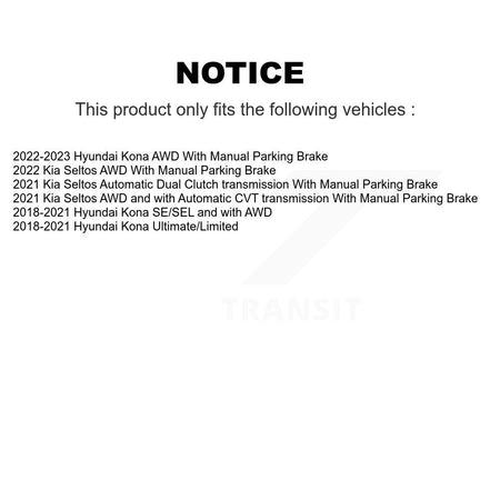 Front Rear Ceramic Brake Pads Kit For Hyundai Kona Kia Seltos KTC-100728