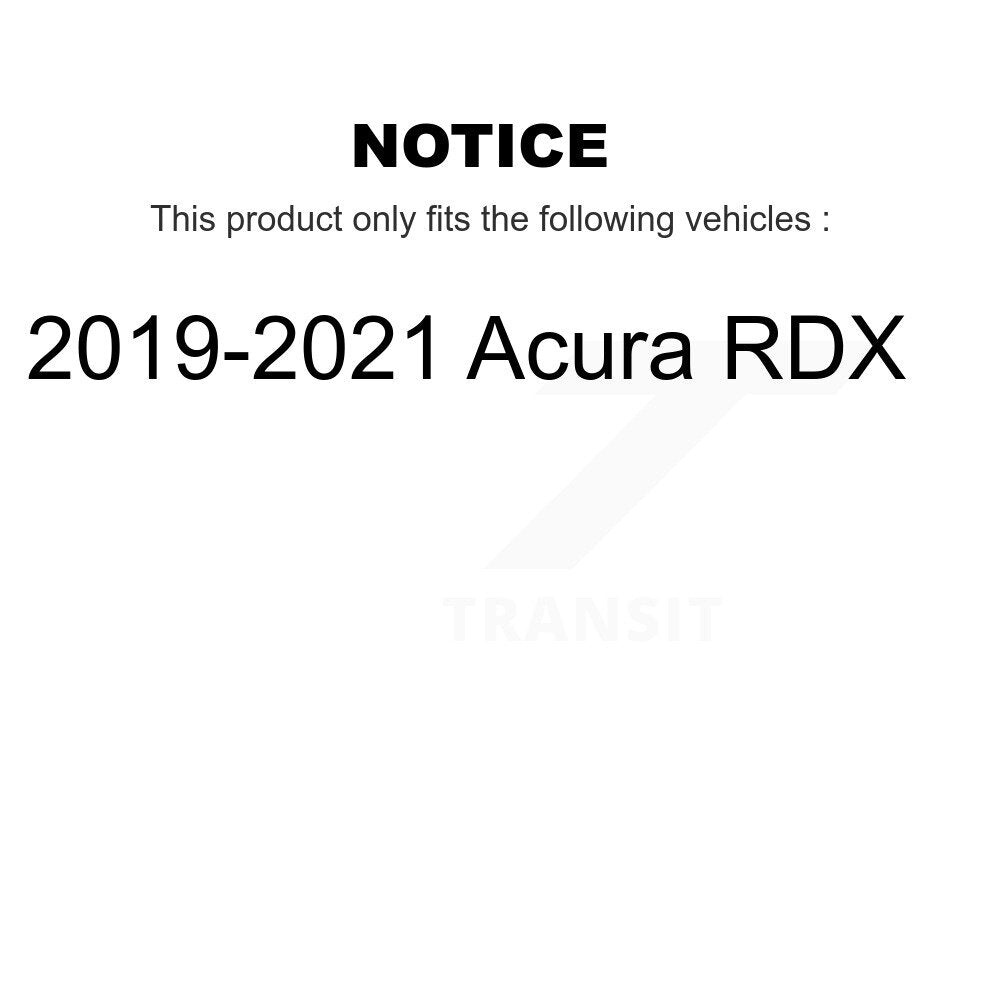 Front Rear Ceramic Brake Pads Kit For 2019-2021 Acura RDX KTC-100737