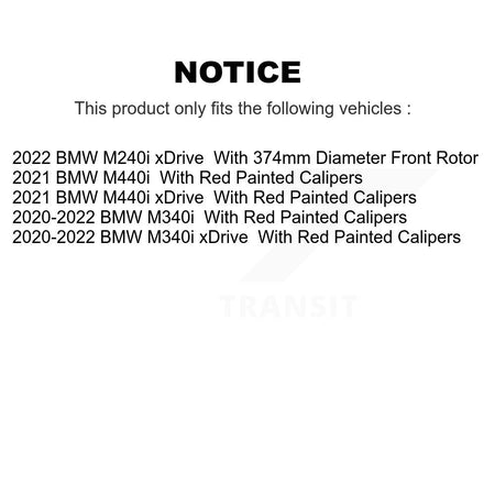 Front Rear Ceramic Brake Pads Kit For BMW M340i xDrive M240i M440i KTC-100738