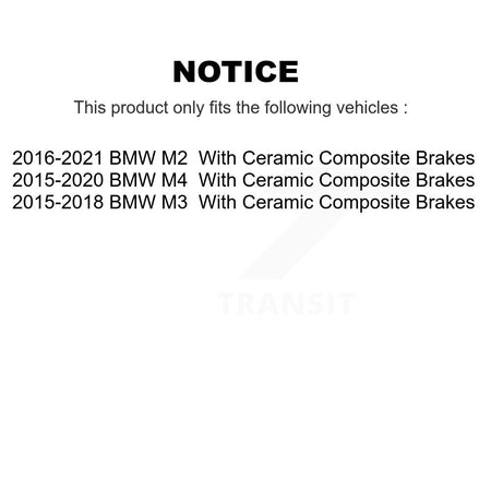 Front Rear Ceramic Brake Pads Kit For BMW M4 M2 M3 With Composite Brakes KTC-100743