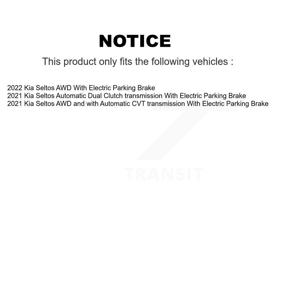 Front Rear Ceramic Brake Pads Kit For Kia Seltos With Electric Parking KTC-100785