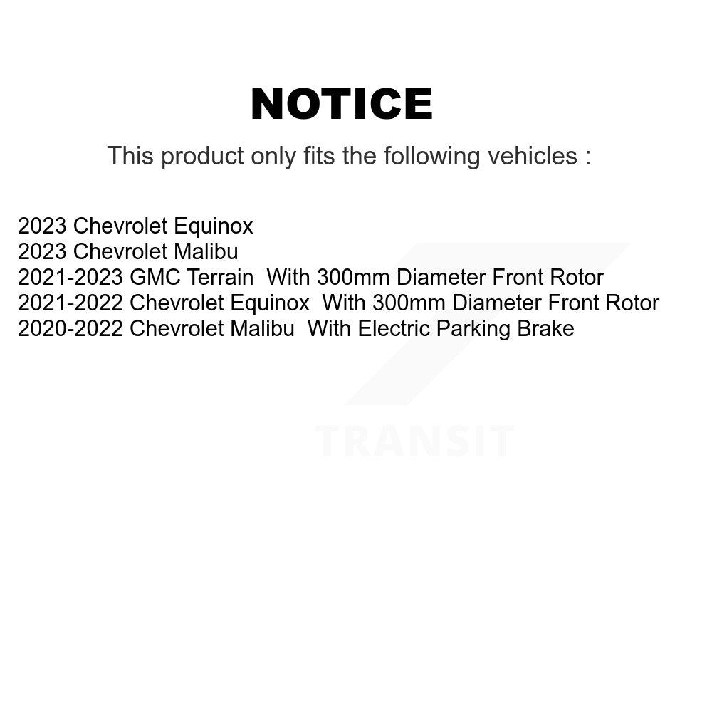 Front Rear Ceramic Brake Pads Kit For Chevrolet Equinox GMC Terrain Malibu Trax Buick KTC-100830