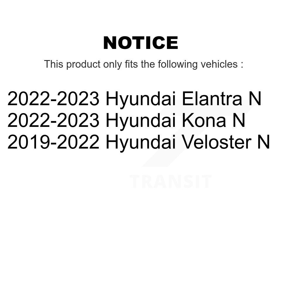 Front Rear Ceramic Brake Pads Kit For Hyundai Veloster N Elantra Kona KTC-100852