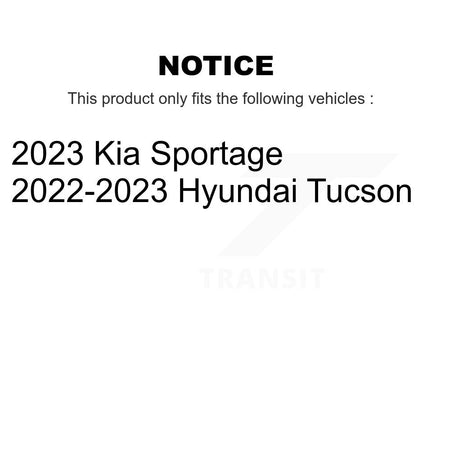Front Rear Ceramic Brake Pads Kit For Hyundai Tucson Kia Sportage KTC-100885