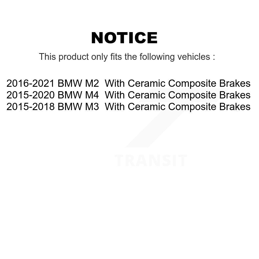Front Rear Ceramic Brake Pads And Parking Shoes Kit For BMW M4 M2 M3 KTN-100888