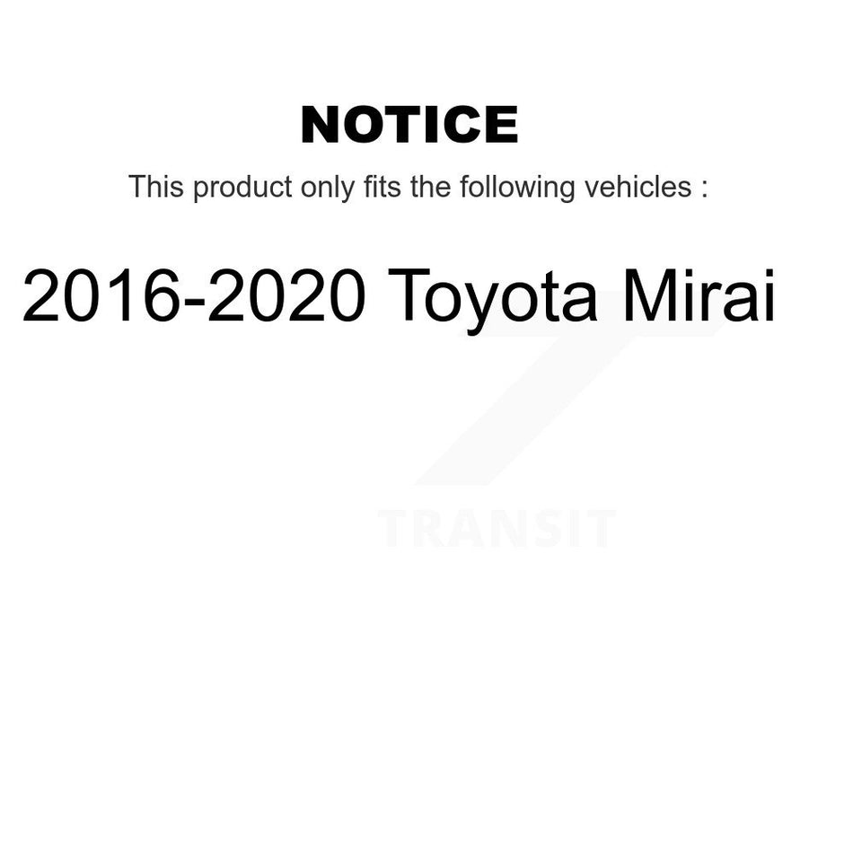 Front Rear Ceramic Brake Pads And Parking Shoes Kit For 2016-2020 Toyota Mirai KTN-100891