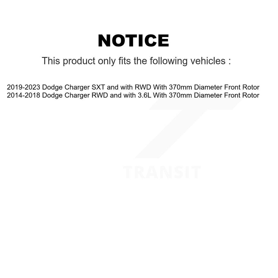 Front Rear Ceramic Brake Pads And Parking Shoes Kit For Dodge Charger KTN-100901