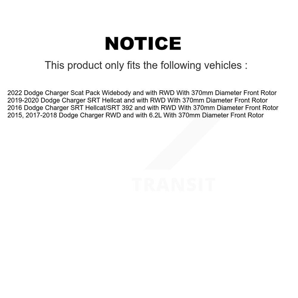 Front Rear Ceramic Brake Pads And Parking Shoes Kit For Dodge Charger KTN-100932