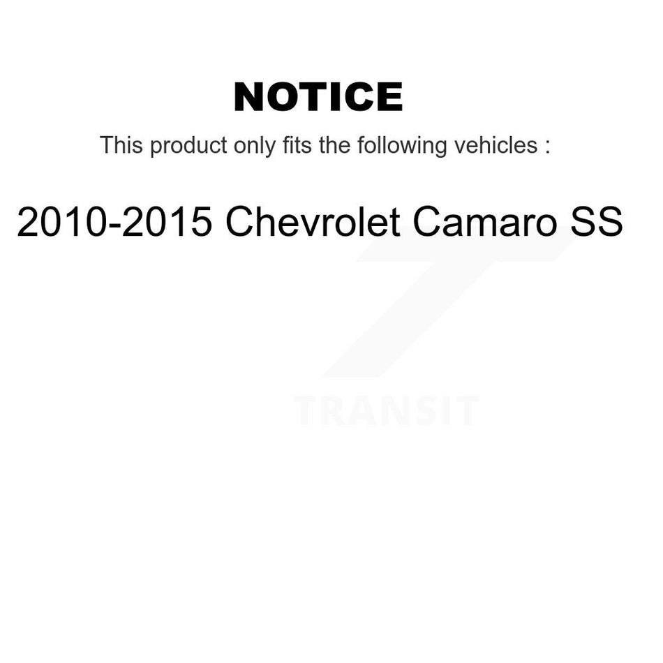 Front Rear Ceramic Brake Pads And Parking Shoes Kit For 2010-2015 Chevrolet Camaro SS KTN-100985