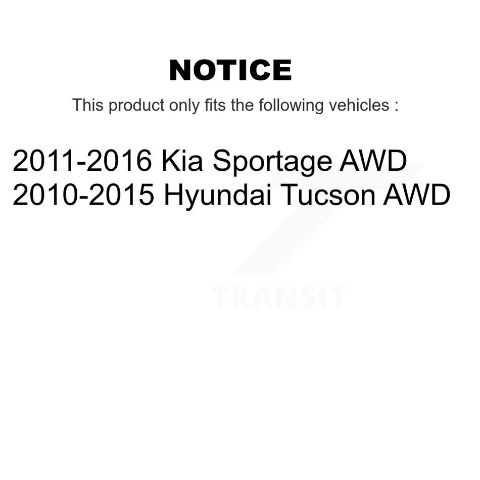 Front Rear Ceramic Brake Pads And Parking Shoes Kit For Hyundai Tucson Kia Sportage AWD KTN-101004