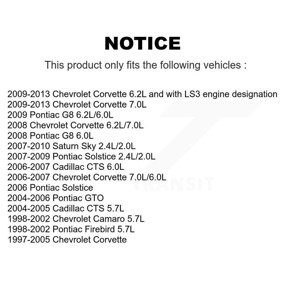Accessory Drive Belt Pulley KTP-89135 For Chevrolet Corvette Pontiac Solstice Cadillac CTS Firebird