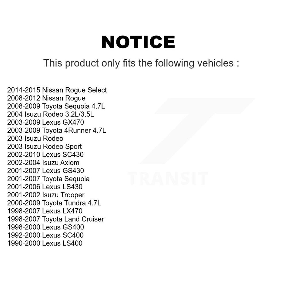 Accessory Drive Belt Idler Pulley KTP-89154 For Toyota Nissan Rogue Tundra 4Runner Lexus Sequoia