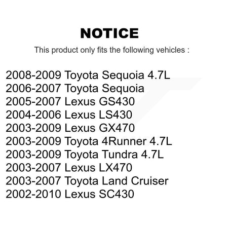Accessory Drive Belt Tensioner Assembly KTP-89255 For Toyota Tundra 4Runner Lexus SC430 GX470 LS430