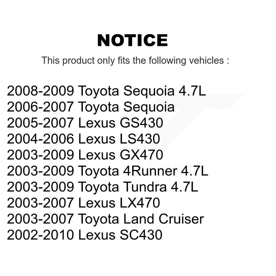 Accessory Drive Belt Tensioner Assembly KTP-89255 For Toyota Tundra 4Runner Lexus SC430 GX470 LS430