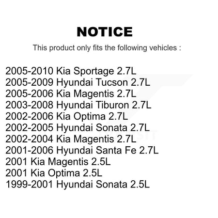 Accessory Drive Belt Tensioner Assembly KTP-89304 For Hyundai Tucson Kia Sportage Santa Fe Tiburon
