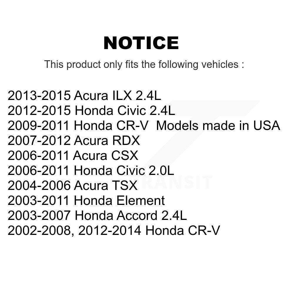 Accessory Drive Belt Tensioner Assembly KTP-89321 For Honda Civic CR-V Accord Acura RDX CSX Element
