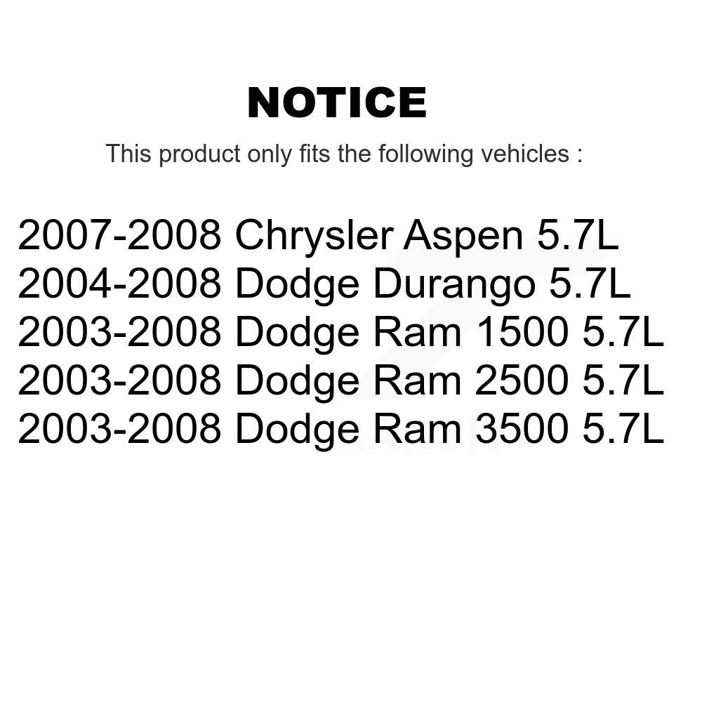 Accessory Drive Belt Tensioner Assembly KTP-89325 For Dodge Ram 1500 3500 2500 Durango Chrysler 5.7L