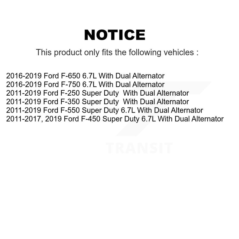 Grooved Pulley Accessory Drive Belt Idler KTP-89519 For Ford F-350 Super Duty F-250 F-450