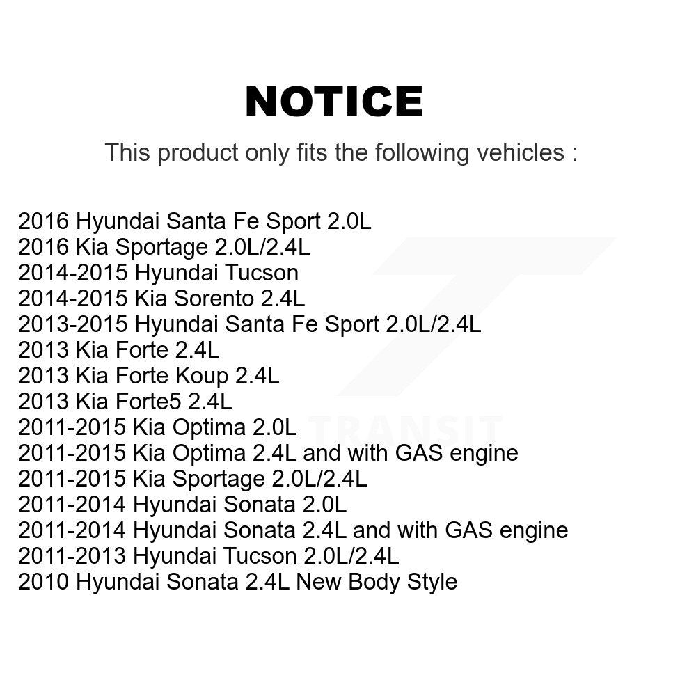 Upper Accessory Drive Belt Idler Pulley KTP-89577 For Hyundai Kia Santa Fe Sport Tucson Sonata Forte