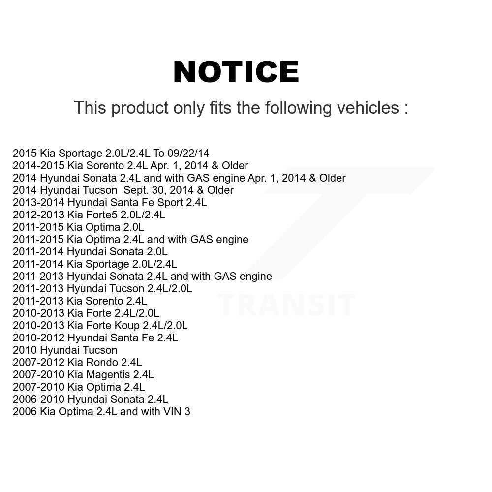 Accessory Drive Belt Tensioner Assembly KTP-89618 For Hyundai Kia Sonata Tucson Sorento Santa Fe