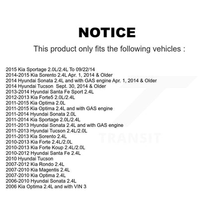 Accessory Drive Belt Tensioner Assembly KTP-89618 For Hyundai Kia Sonata Tucson Sorento Santa Fe