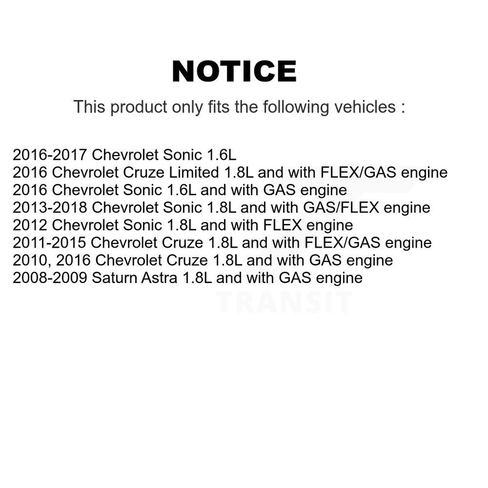 Accessory Drive Belt Tensioner Assembly KTP-89645 For Chevrolet Cruze Sonic Limited Saturn Astra