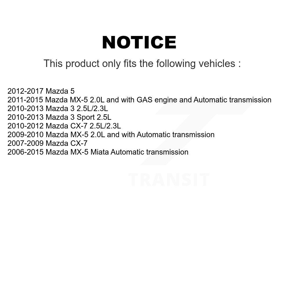 Accessory Drive Belt Tensioner Assembly KTP-89661 For Mazda 3 5 CX-7 MX-5 Miata Sport