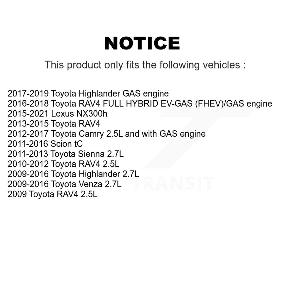 Accessory Drive Belt Tensioner Assembly KTP-89717 For Toyota RAV4 Highlander Camry Venza Sienna tC