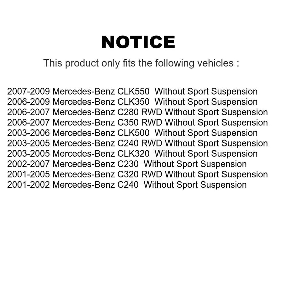 Front Suspension Control Arm And Ball Joint Assembly Stabilizer Bar Link Kit For Mercedes-Benz C230 C240 C320 CLK350 C280 CLK320 CLK500 C350 CLK550 CLK55 AMG C32 C55 KTR-100001