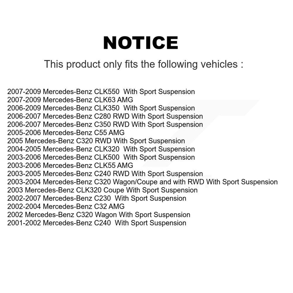 Front Suspension Control Arm And Ball Joint Assembly Stabilizer Bar Link Kit For Mercedes-Benz C230 C240 C320 CLK350 C280 CLK320 C350 CLK550 CLK55 AMG C32 C55 CLK63 KTR-100002
