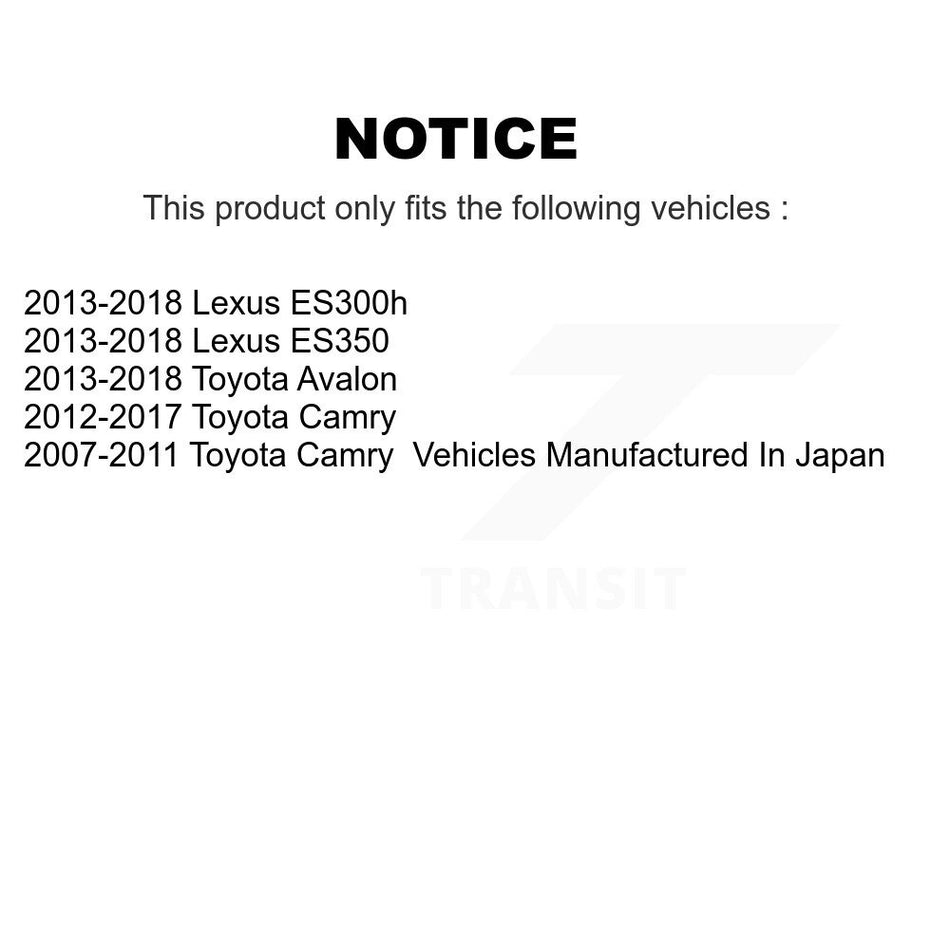 Front Suspension Control Arm And Ball Joint Link Kit For Toyota Camry Lexus ES350 Avalon KTR-100146