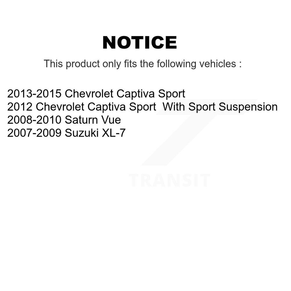 Front Suspension Control Arm And Ball Joint Assembly Stabilizer Bar Link Kit For Saturn Vue Chevrolet Captiva Sport Suzuki XL-7 KTR-100225